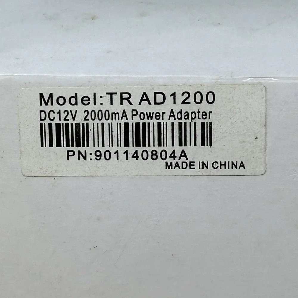 TR-AD1200 Power Adapter 100-240VAC‎ 12VDC